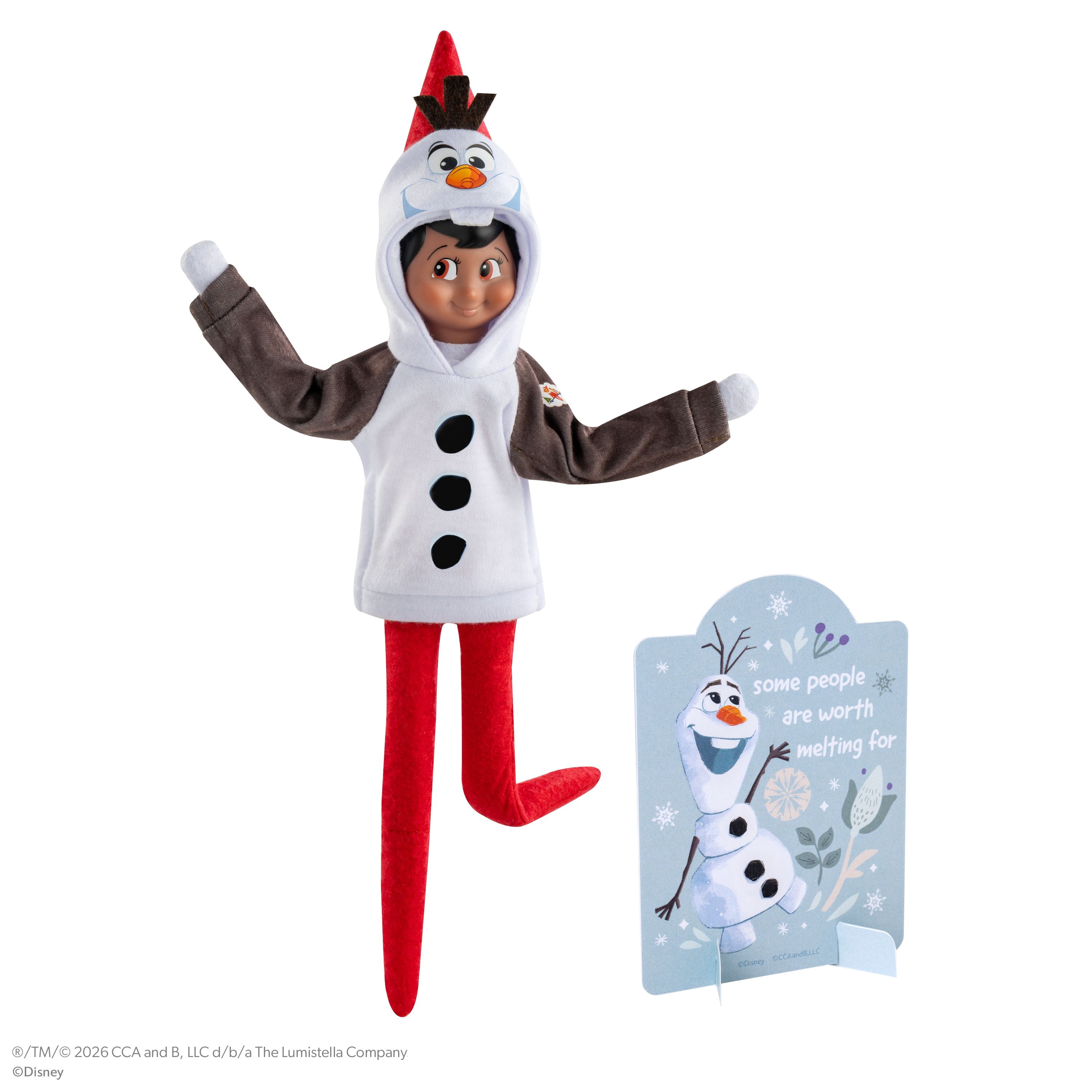 The Elf on the Shelf Disney Frozen Olaf Warm Hugs Hoodie with Olaf Standee - Scout Elf Not Included
