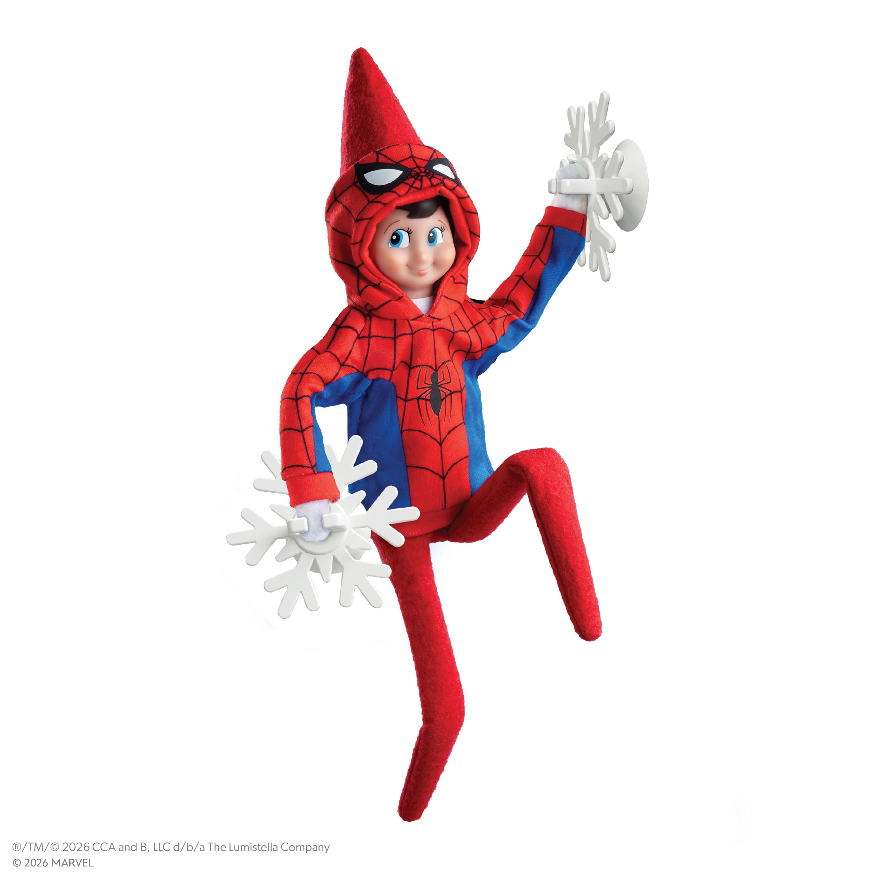 The Elf on the Shelf Marvel Spider-Man Web Hero Elf Hoodie and Prop Set - Scout Elf Not Included