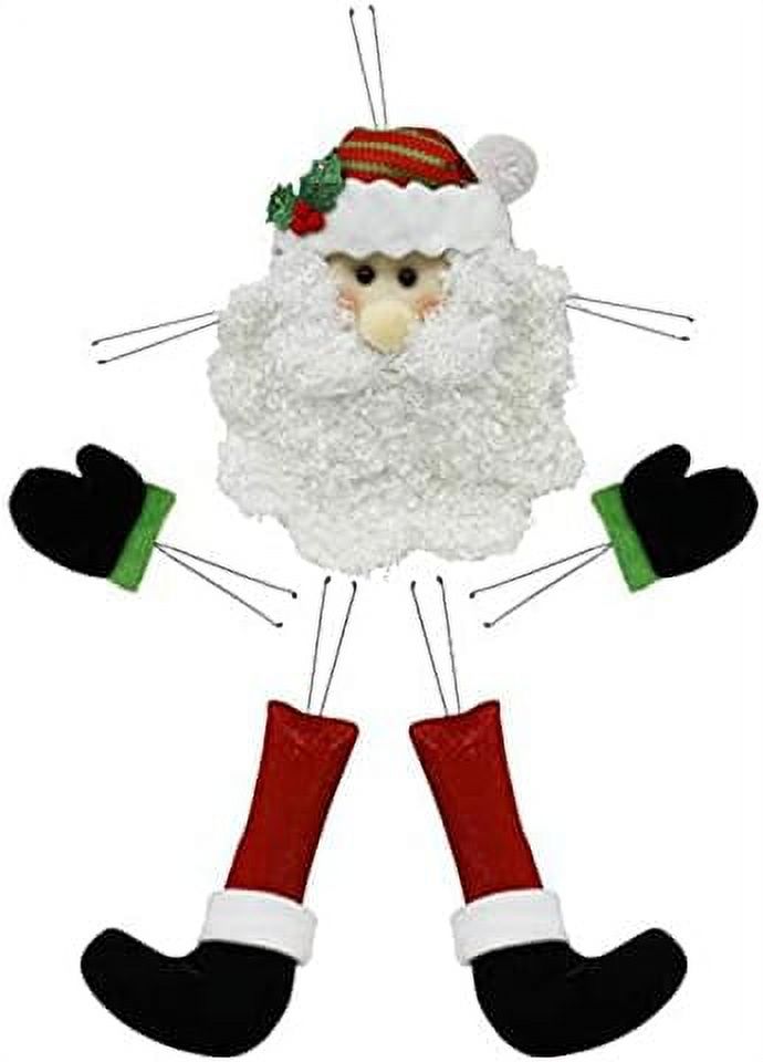 Claus Head Legs Hands Plush Wreath Embellishment Kit (5 Pieces, 20" Tall) XC9880