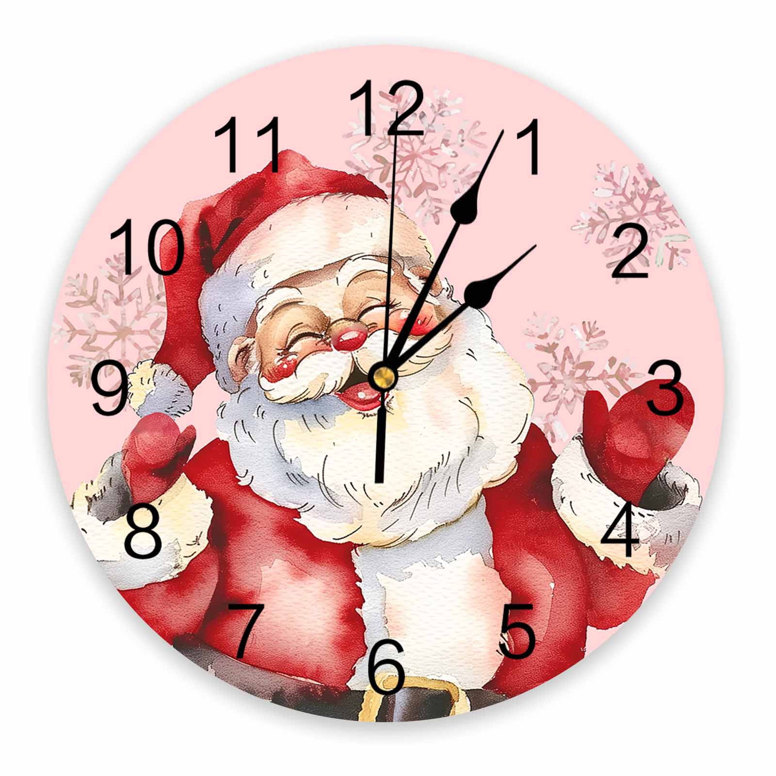 Claus Wall Clock Pink Bedroom Large Modern Kitchen Dinning Round Wall ...