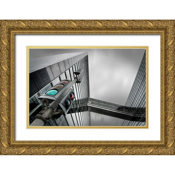 Clausen Hansen, Dan 24x17 Gold Ornate Wood Framed with Double Matting Museum Art Print Titled - Urban Logistics