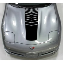 Clausen's World 16" Single Striped Hood Racing Stripes Vinyl Decal - Compatible with Corvette C5