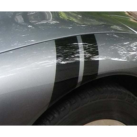 Clausen's World 2" & 3" Fender Racing Stripe also Gun Metal2 CARBON FIBER vinyl - Compatible with Chevrolet Corvette C5