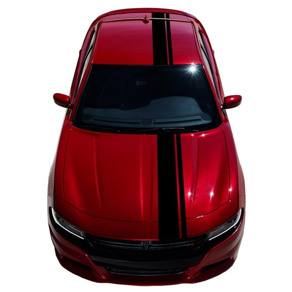 Clausen's World 2" & 8" Double Offset Racing Stripes Vinyl Decal Car Graphic - Compatible with Charger
