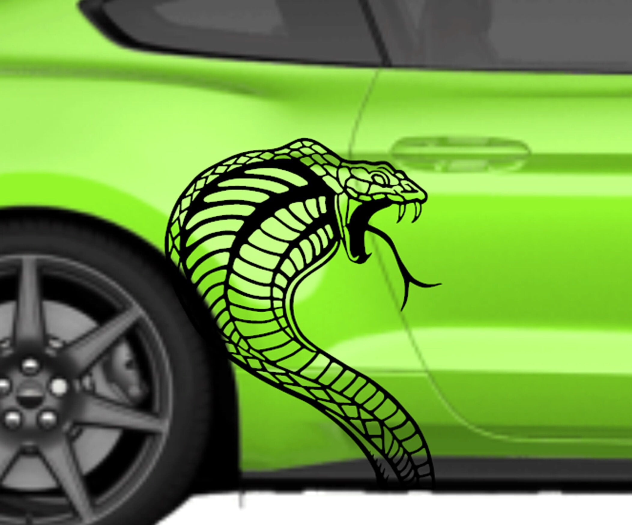 Clausen's World New Design Cobra Head Vinyl Decal 21