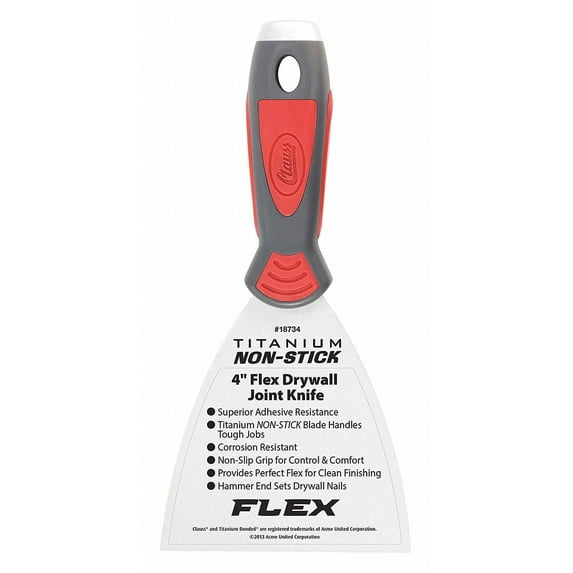 Clauss Titanium Non-Stick 4" Flex Drywall Joint Knife