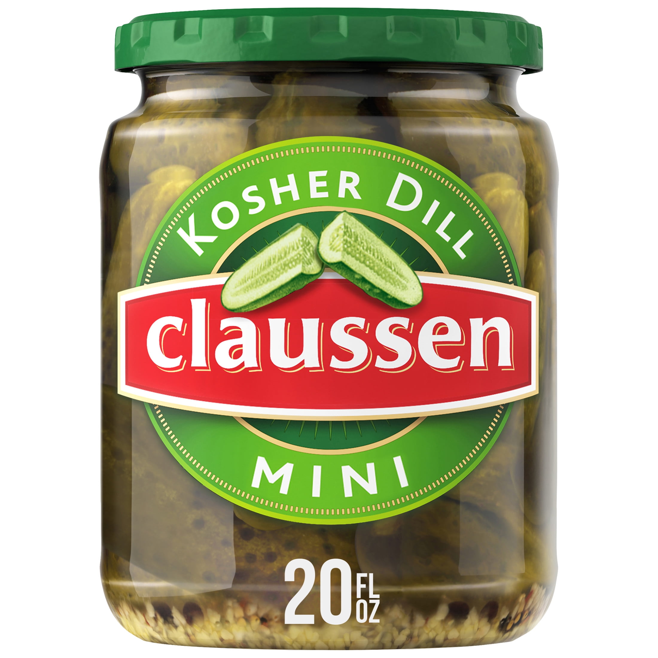 Claussen Kosher Dill Mini Pickles, 20 fl. oz. Jar