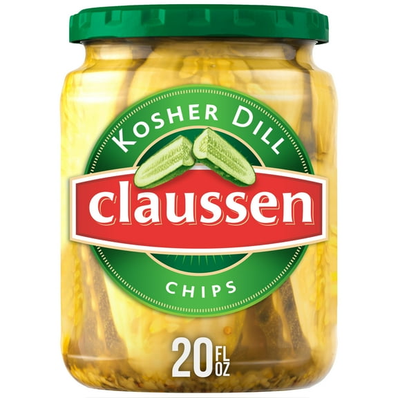 Claussen Kosher Dill Pickle Chips, 20 fl. oz. Jar