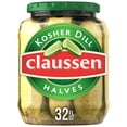 thumbnail image 1 of Claussen Kosher Dill Pickle Halves, 32 fl. oz. Jar, 1 of 16