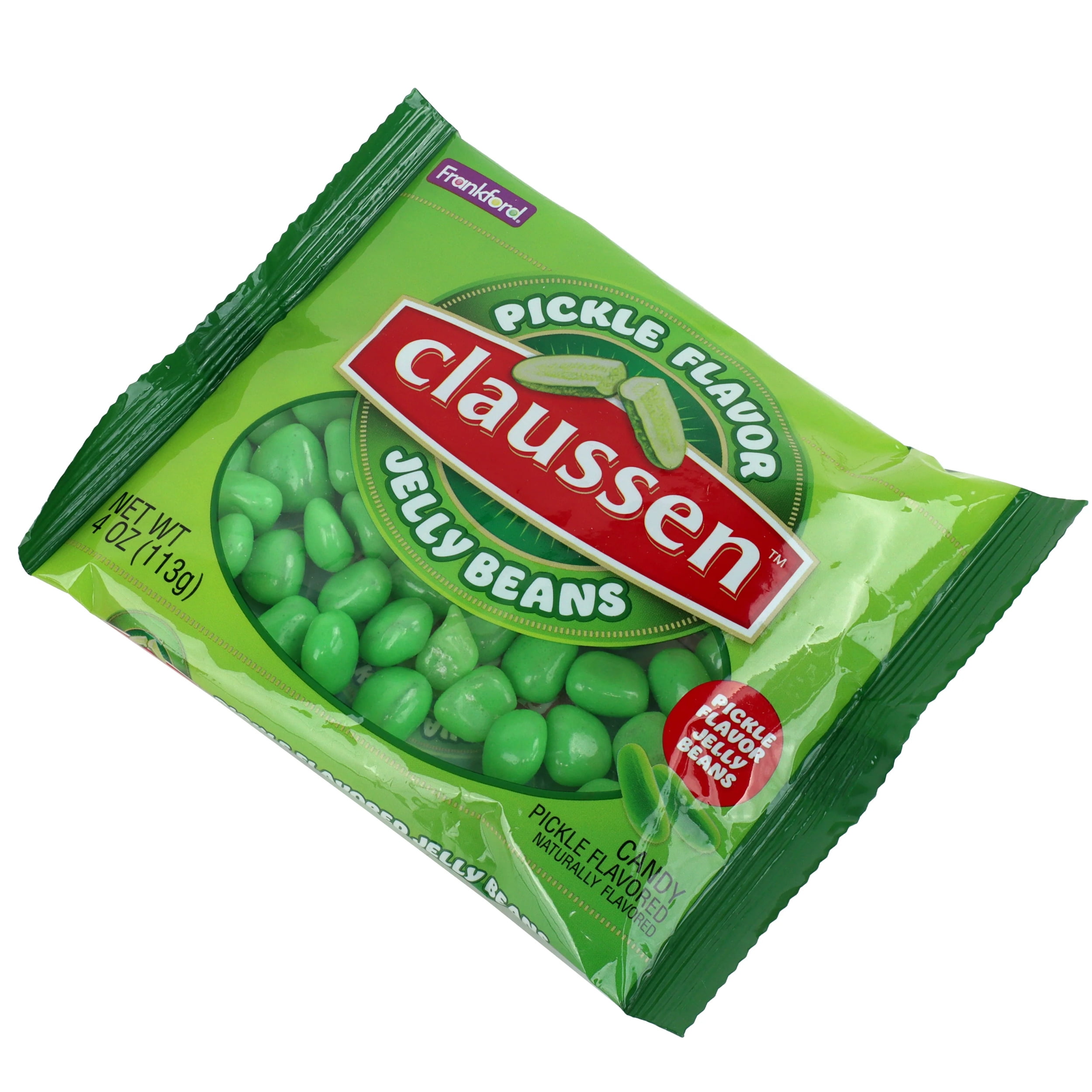 Claussen Pickle Flavor Jelly Beans 4 oz, 3 Pack