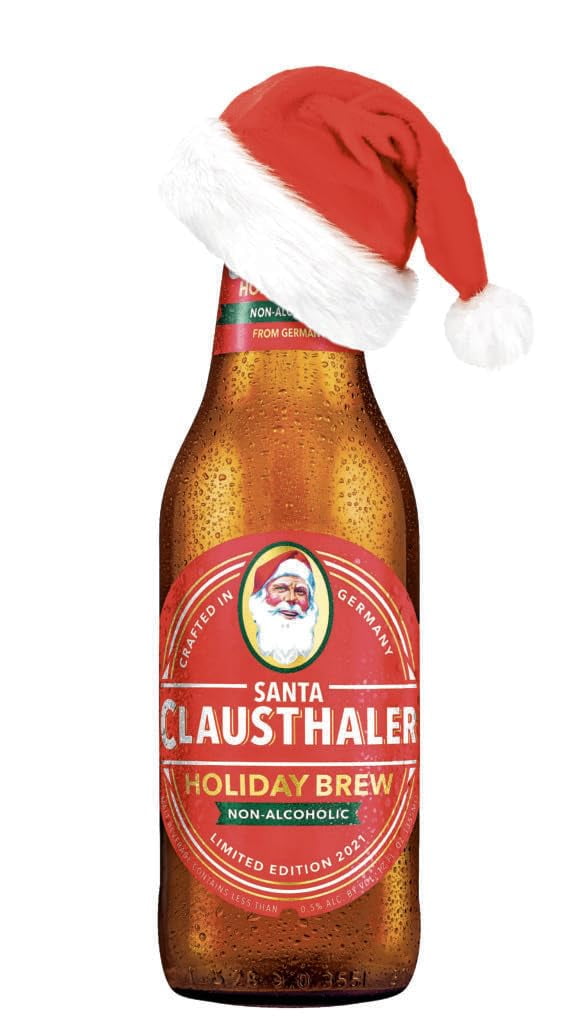 Clausthaler SANTA Non Alcoholic (Pack of 24) (1 Case) 12oz Bottles The German Pioneer Malt Beverage (Includes 24 Individual SANTA Bottles)