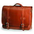 thumbnail image 1 of Clava SF-8 Bridle Executive Porthole Flap Briefcase - Bridle Cognac, 1 of 2