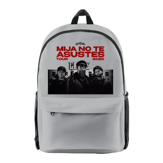 Clave Especial Tour 2025 Backpacks Hip Hop Daypack Casual Zipper Pack Fashion Travel Bag