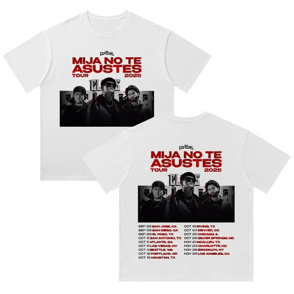 Clave Especial Tour 2025 Cotton T-shirt Men Women Short Sleeve Harajuku Tees Tops