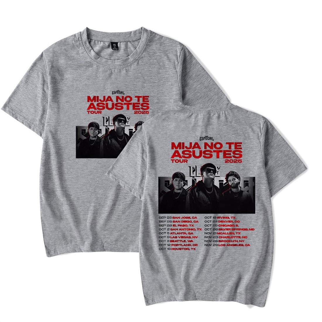 Clave Especial Tour 2025 Tshirt Casual Short Sleeve Fashion