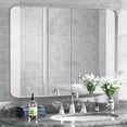 thumbnail image 1 of PAIHOME Silver Metal Framed Bathroom Mirror for Wall, 30" x 40" Vanity Mirror for Modern Decorative, 1 of 7