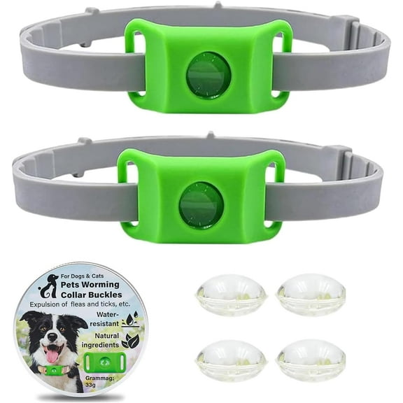 Clavya Tags for Dogs, Clavya Natural Collar for Dog, Waterproof Adjustable Dog Collar, for Swimming and Other Environments, for Small Medium and Large Dogs