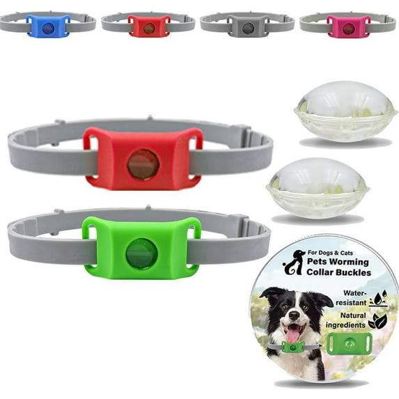 Clavya Tags for Dogs,Clavya Natural Collar,100% Natural Ingredients,Extremely Stretchable,Waterproof Design,Adjustable Size for Every Dog (2PCS-C)