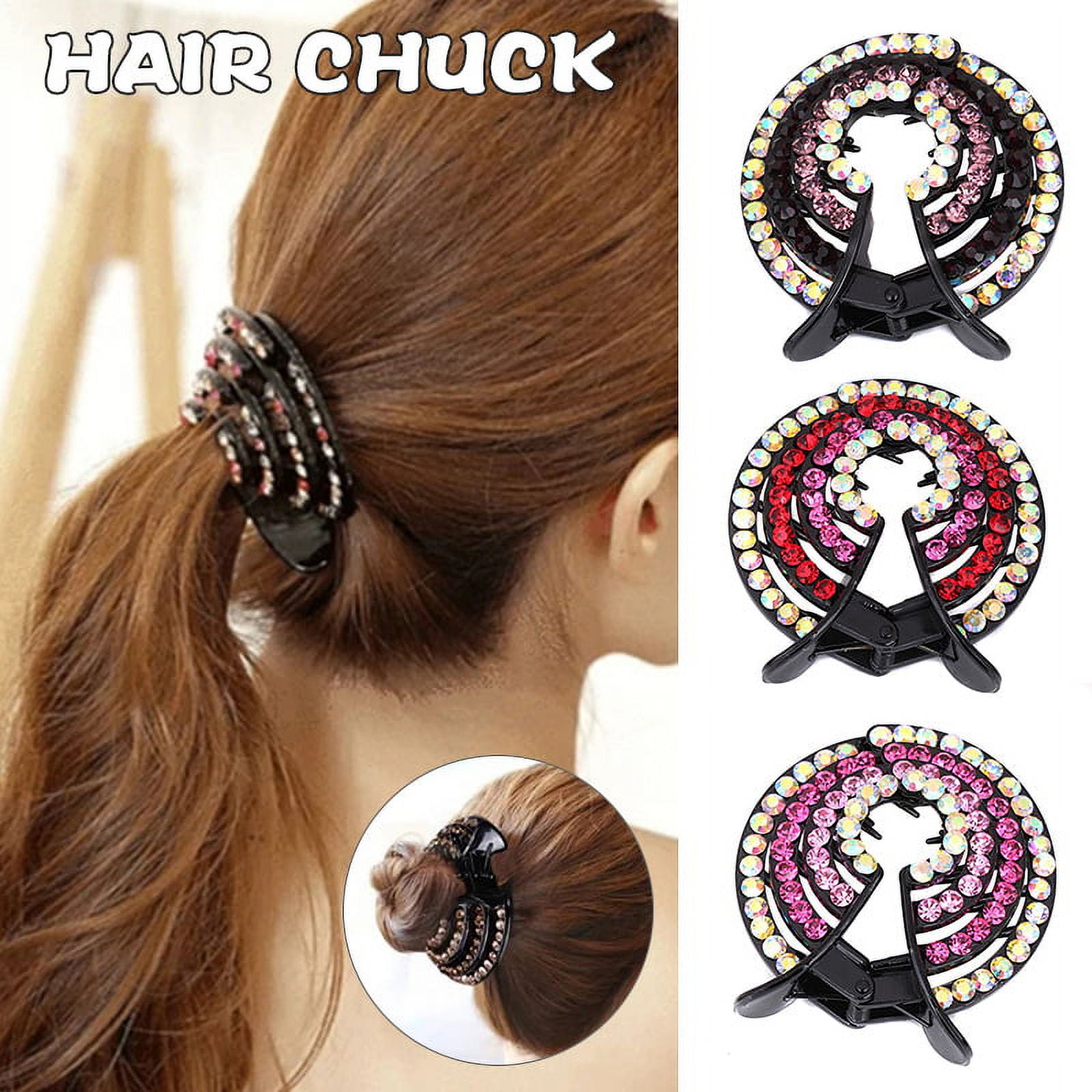 2 Pack 3.5inch White Rhinestone Hair Bows for Girls Cute Pearls Hair Bow  with Alligator Hair Clips Beads Hairgrip for Kids Toddlers Teens Children