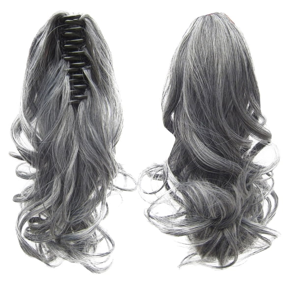 Claw Clip Ponytail Extension 40cm Wavy Curly Synthetic Hairpiece Long Pony Tail Clip In for Women Daily Use