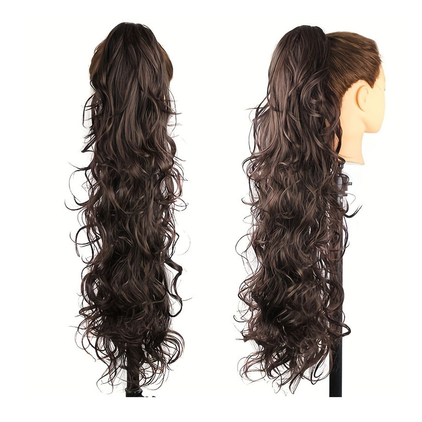 Claw Clip Ponytail Long Curly Wavy Pony Tails Hair Extensions Synthetic Horse Tail Hairpiece
