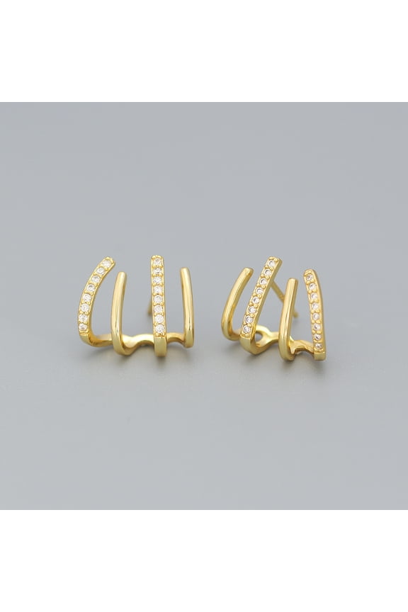 Claw Earrings,Sterling Silver Stud Earrings,Claw Ear Wrap,Claw Ear Cuff,Dainty Jacket Earrings,Gold,Silver,Minimalist Unique Huggie Earrings