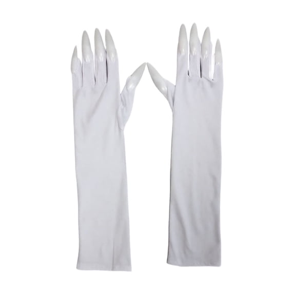 Claw Gloves, 2 Pair White Long Elbow, Halloween, Party Accessories