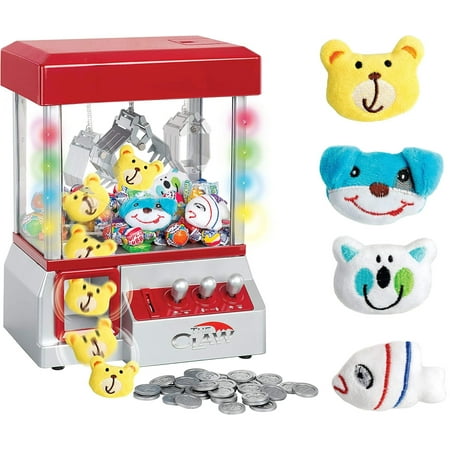 Claw Home Arcade Game Prize Grabber Carnival LED Lights Toys Included