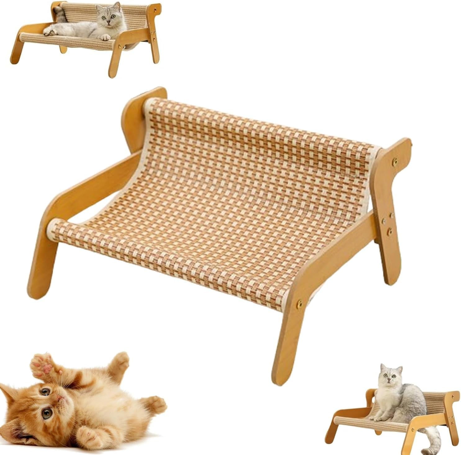 The Claw Lounge, Cat Sisal Chair, Rocking Cat Scratcher, 2-in-1 Cat ...