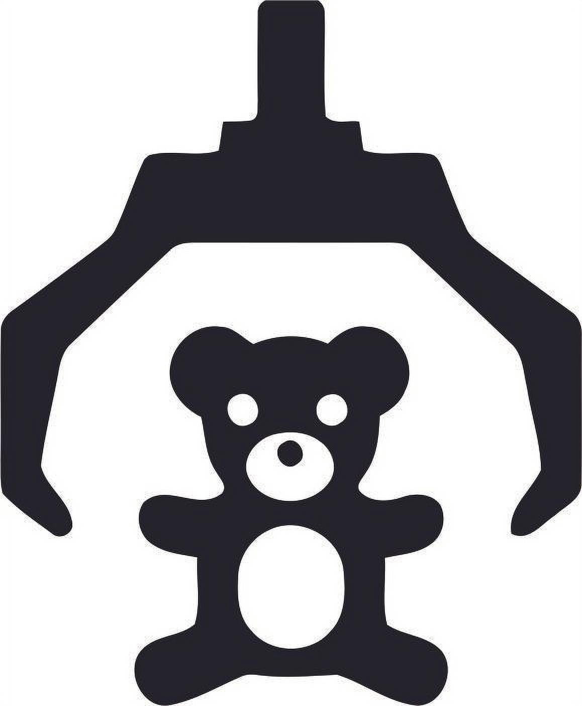 Claw Machine Arcade Bear Stuffed Toy Playroom Children Wall Sticker Art ...