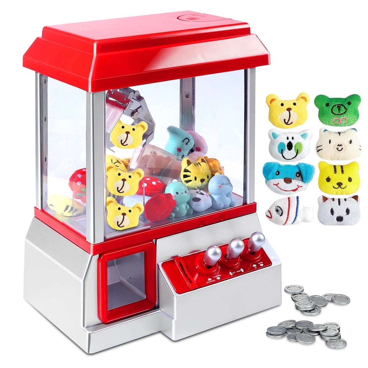 Claw Machine Arcade Toy, Mini Candy Dispenser Vending Game for Kids, Funny Claw Machine Toy Gifts for Kids Ages 3+