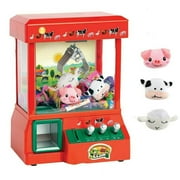 Claw Machine For Kids – The Claw Toy Grabber Machine Arcade Toy is Ideal for Children and Parties, Fill with Small Toys and Candy – Claw Machines Feature 3 Plush Animals- Great Holiday Birthday Gift