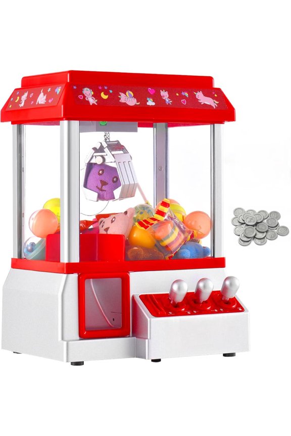 Claw Machine for Kids Toy Mini Claw Machine Candy Grabber Prize Dispenser Vending Machine Arcade Game Machines for Home Party Christmas Birthday Gifts Cool Girl Toys