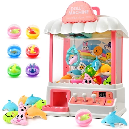 Claw Machine for Kids - Mini Arcade Vending Machine with LED Lights & Sounds, Perfect Christmas & Birthday Big Gifts for Kids, Ages 3+