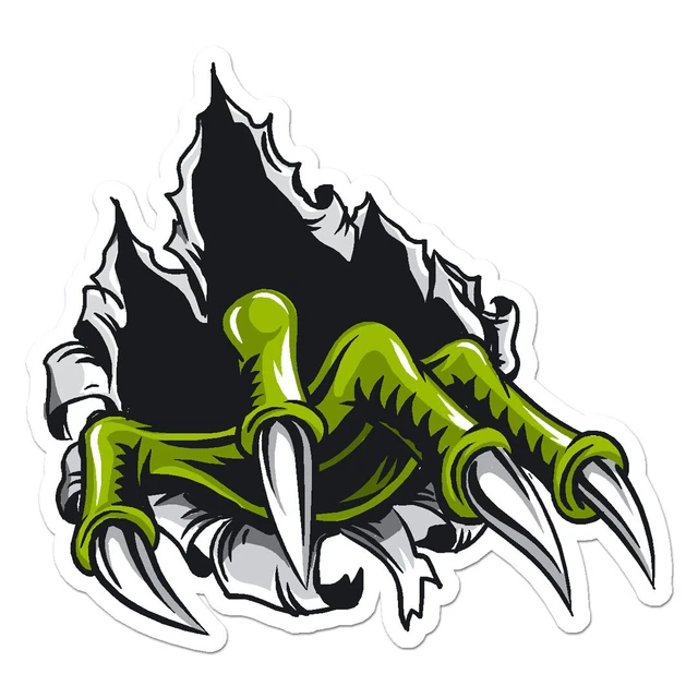 Claw Rip Tear Sticker Phone Decal Water Bottle Stickers Car Decals ...