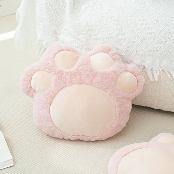 Claw Shape Throw Pillow Floor Cushion Gray Polyester 16.5"x13" • Cute Plush Sofa Bed Decor • MultiuseMat, Tatami Seat, Office Chair Pad, Car Pillow