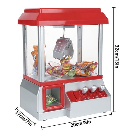 Claw Toy Grabber Mini Arcade Machine with Lights & Sounds, Candy Claw Machine
