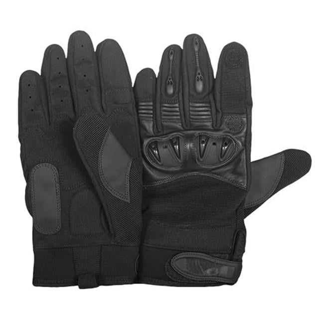 Clawed Hard-Knuckles Shooter's Gloves - Black - Medium