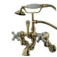 thumbnail image 1 of Clawfoot Tub Filler With Hand Shower - Polished Brass Finish, 1 of 1