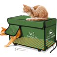 Clawsable Indestructible Heated Cat House for Outdoor Cats in Winter