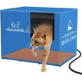 Clawsable Large Heated Cat House for Outdoor Cats in Winter, Anti
