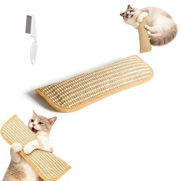 Clawvia Cat Toy, Interactive Catnip Chew Toy, Durable 12 Inches Catnip Kicker Soft Sisal Pillow with Organic Catnip for Kittens and Adult Cats for Indoor Scratching, Chewing & Teething