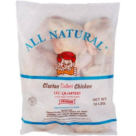Claxton Select Fresh Chicken Leg Quarters, 10.0 lb
