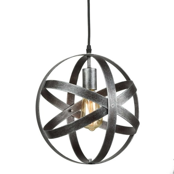Claxy 12" Globe Cage Pendant Light for Kitchen Island