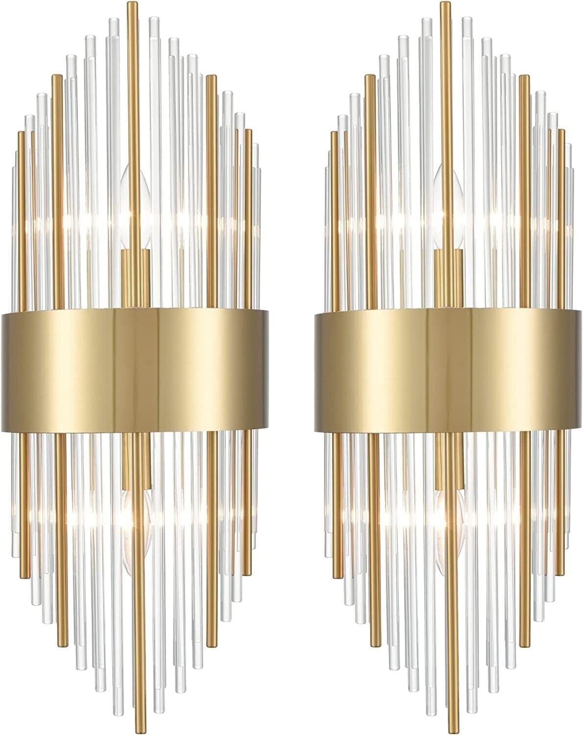 Claxy Gold Wall Sconces Set of 2