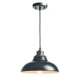 thumbnail image 1 of Claxy Black Barn Style Pendant Light Fixtures with Cord, 1 of 6