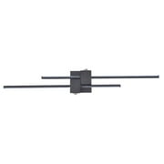 Claxy Black Linear LED Wall Sconce Light for Bathroom