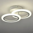 thumbnail image 1 of Claxy Double Circle LED Semi Flush Mount Light, 1 of 7
