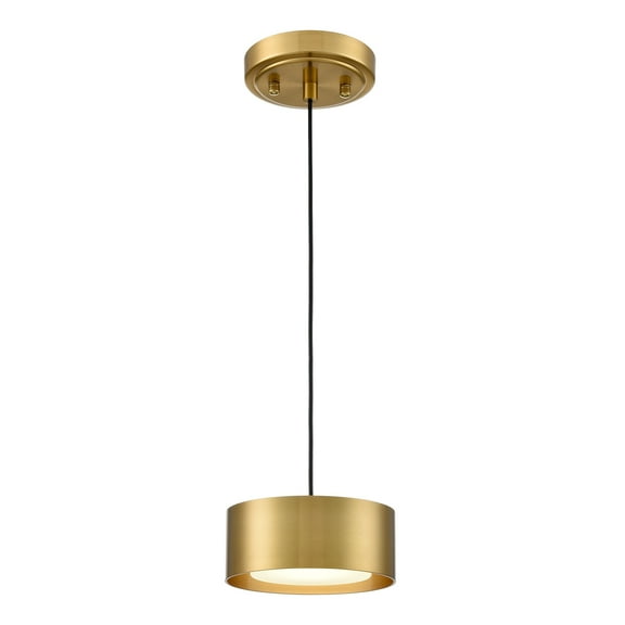 Claxy Gold Mini Drum LED Pendant Light for Kitchen Island