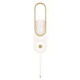 thumbnail image 1 of Claxy White and Gold LED Wall Sconce with Pull Chain Switch, 1 of 8
